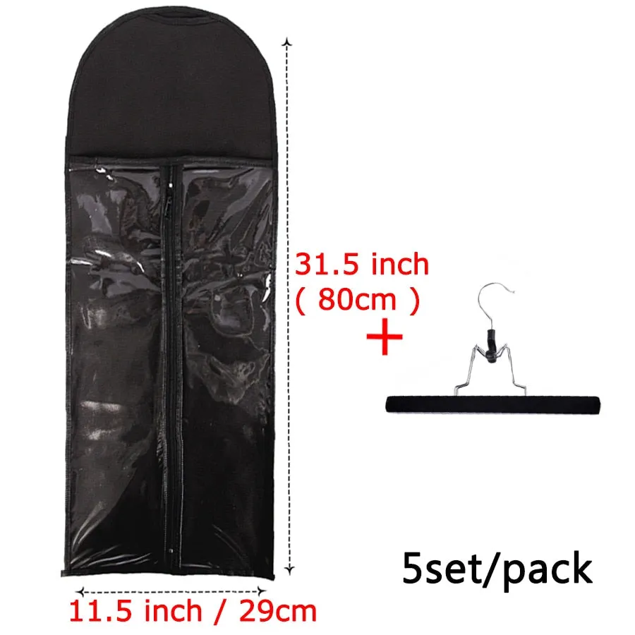 5/10Pcs Wig Storage Bag With Hanger