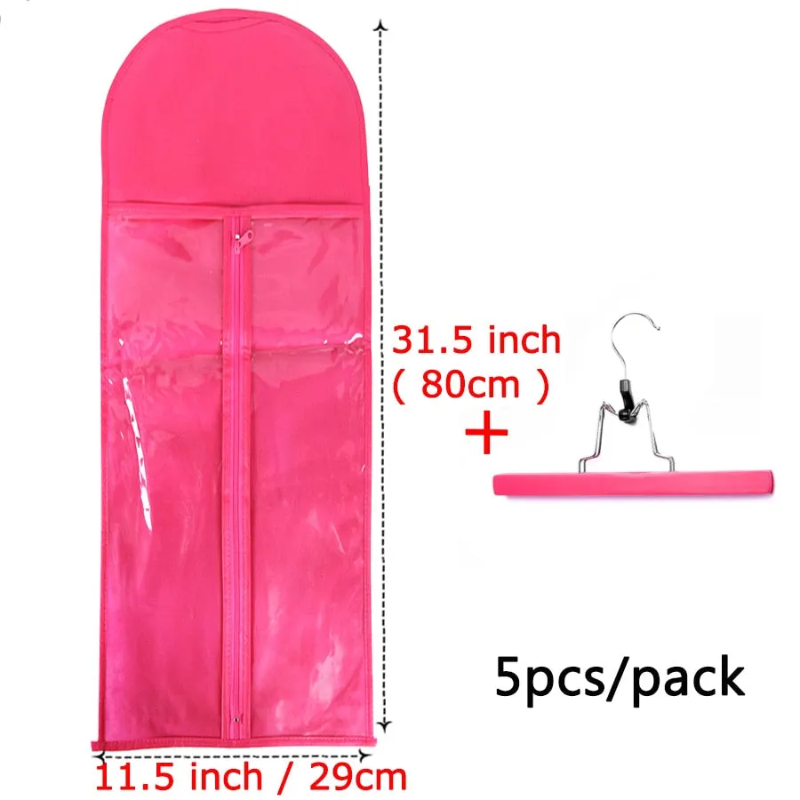 5/10Pcs Wig Storage Bag With Hanger