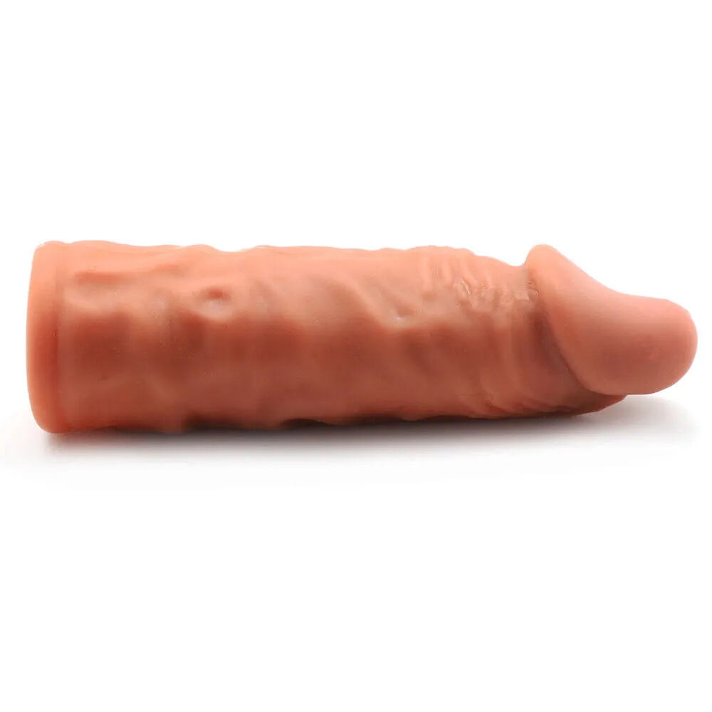 5.5'' Brown Color  Extender Sleeve Ball Strap Delay Sex Toy