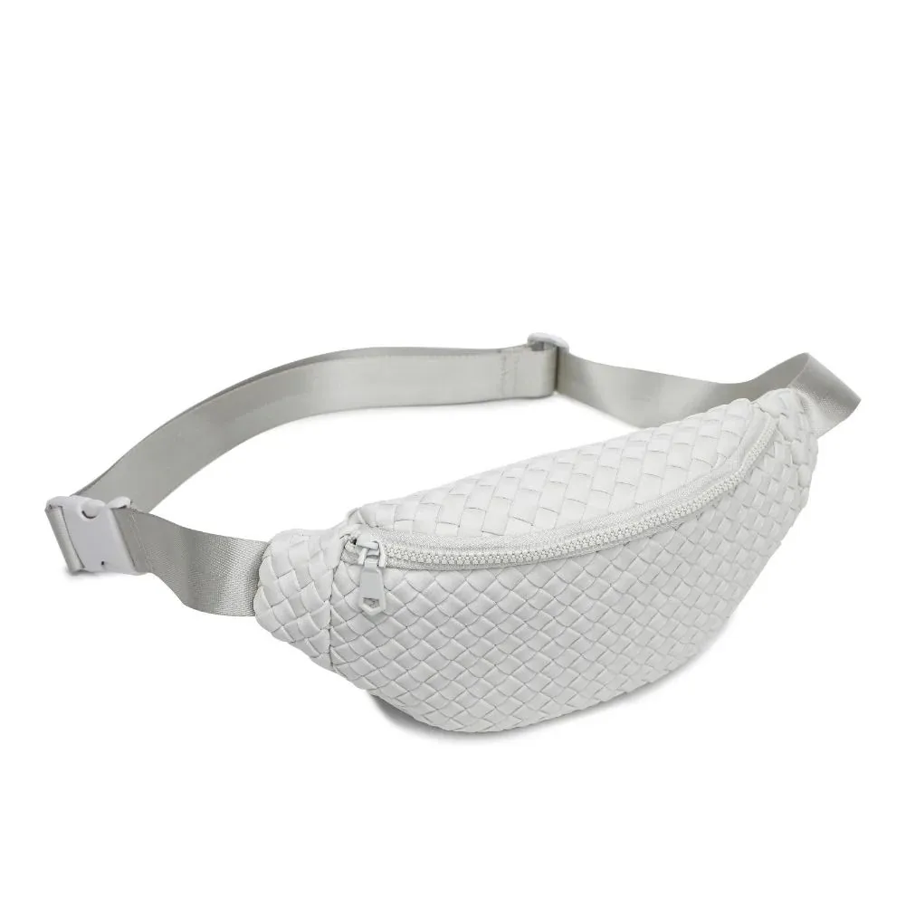 Aim High Woven Neoprene Belt Bag Fanny Pack Sling Bag Bone