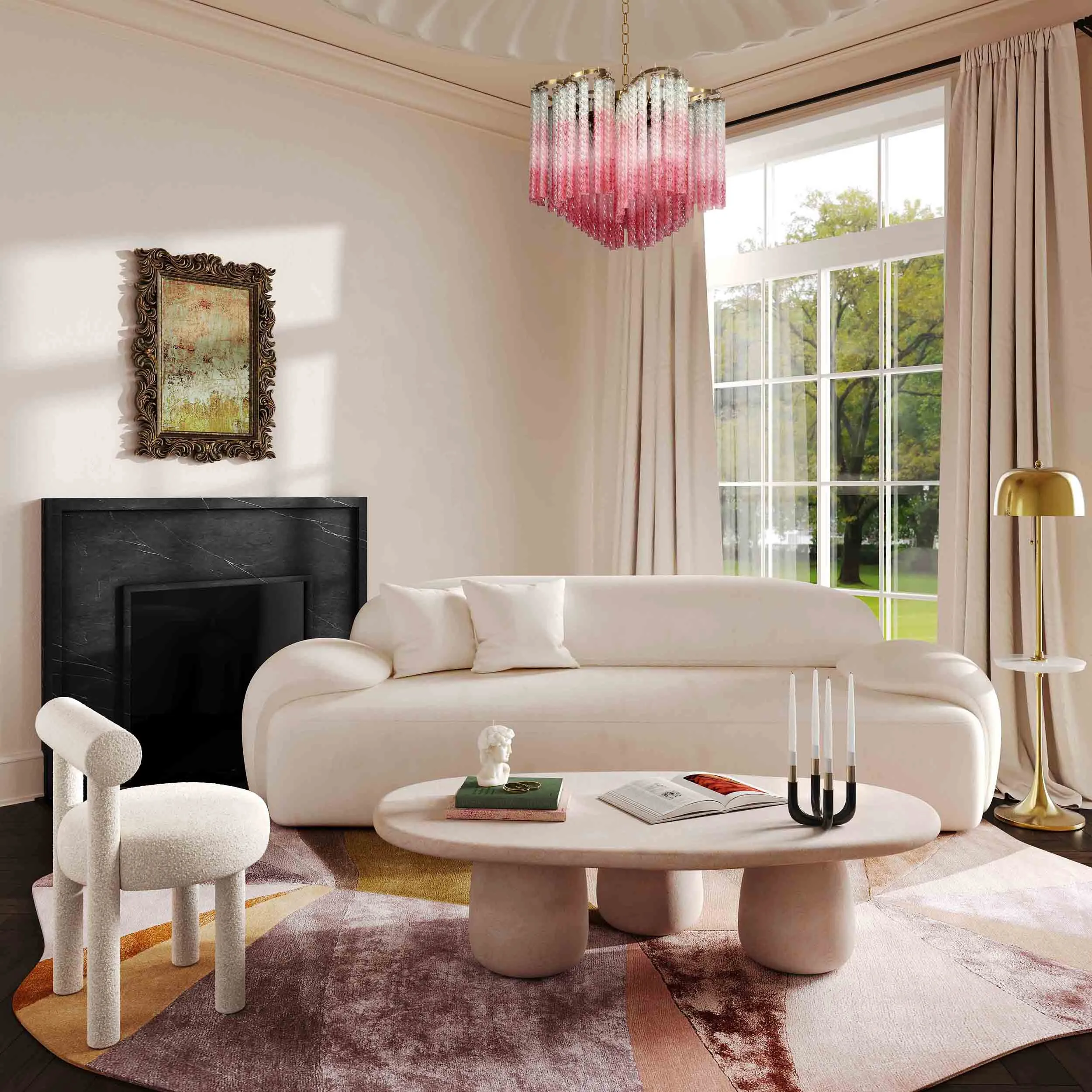 Allegra Sofa, Cream