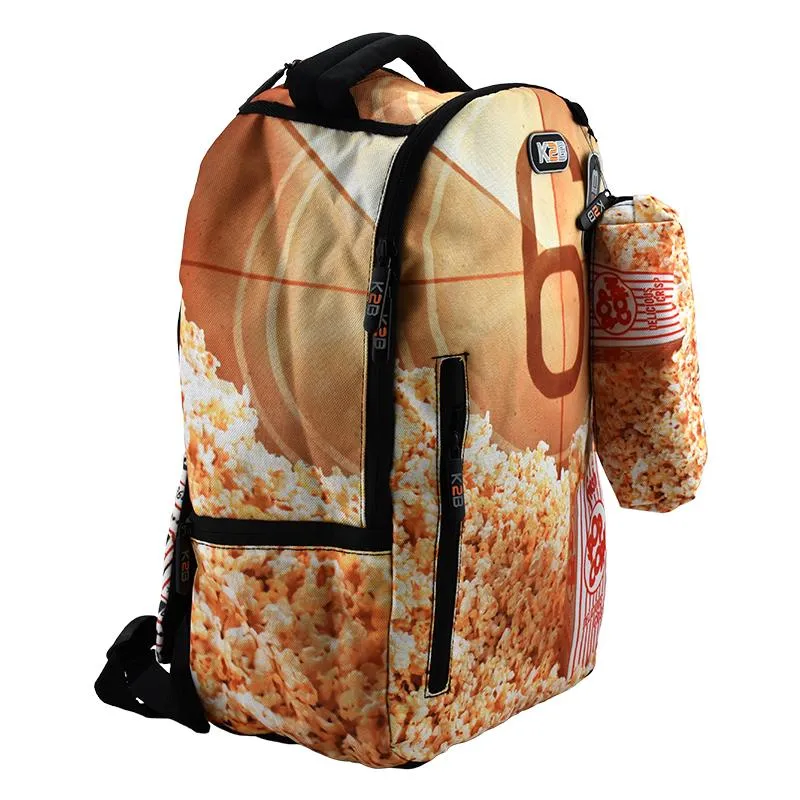 BackPack W/Pencil Case Popcorn