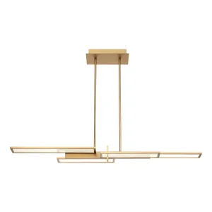 Bayswater 46 in. 4 Lights LED Chandelier Gold finish