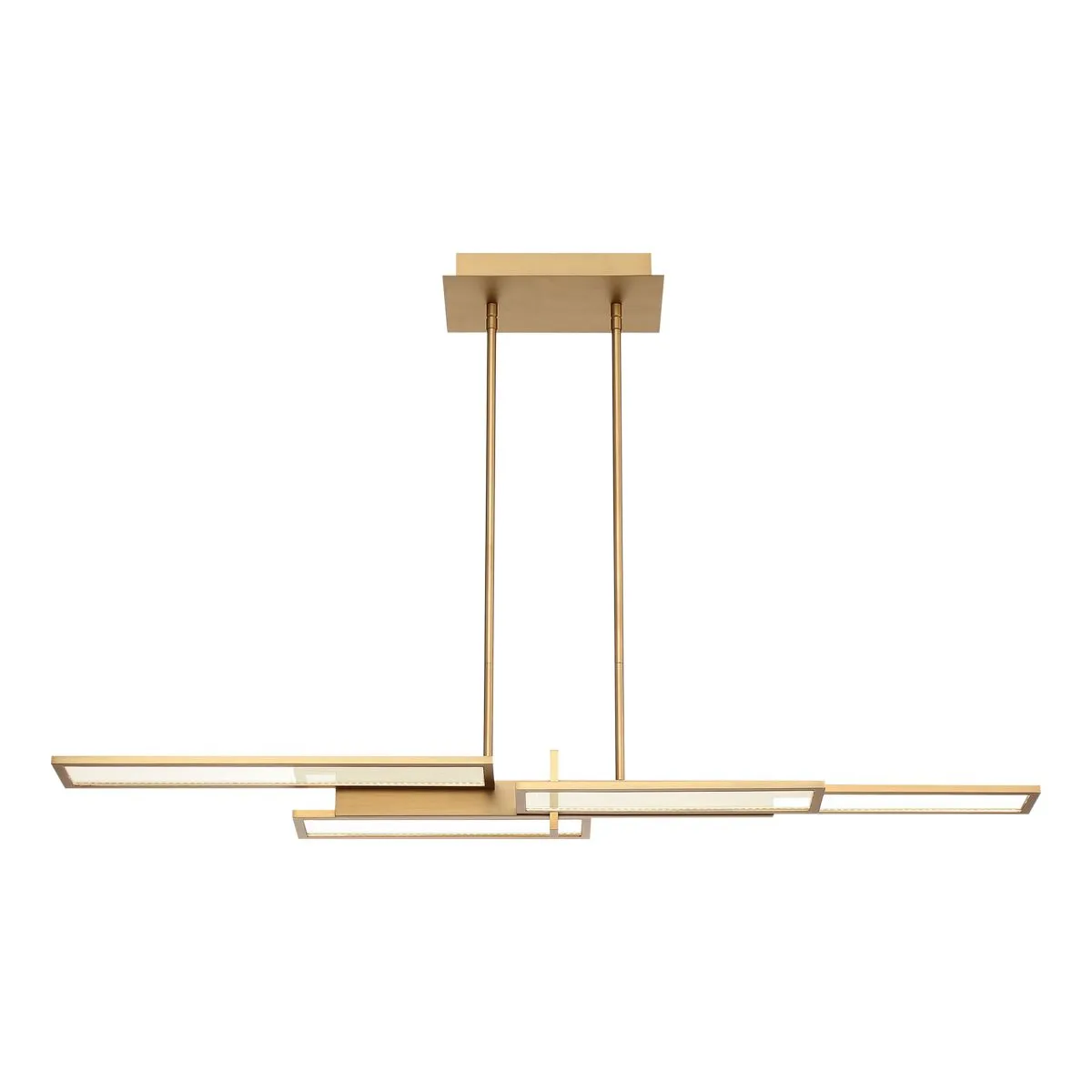 Bayswater 46 in. 4 Lights LED Chandelier Gold finish