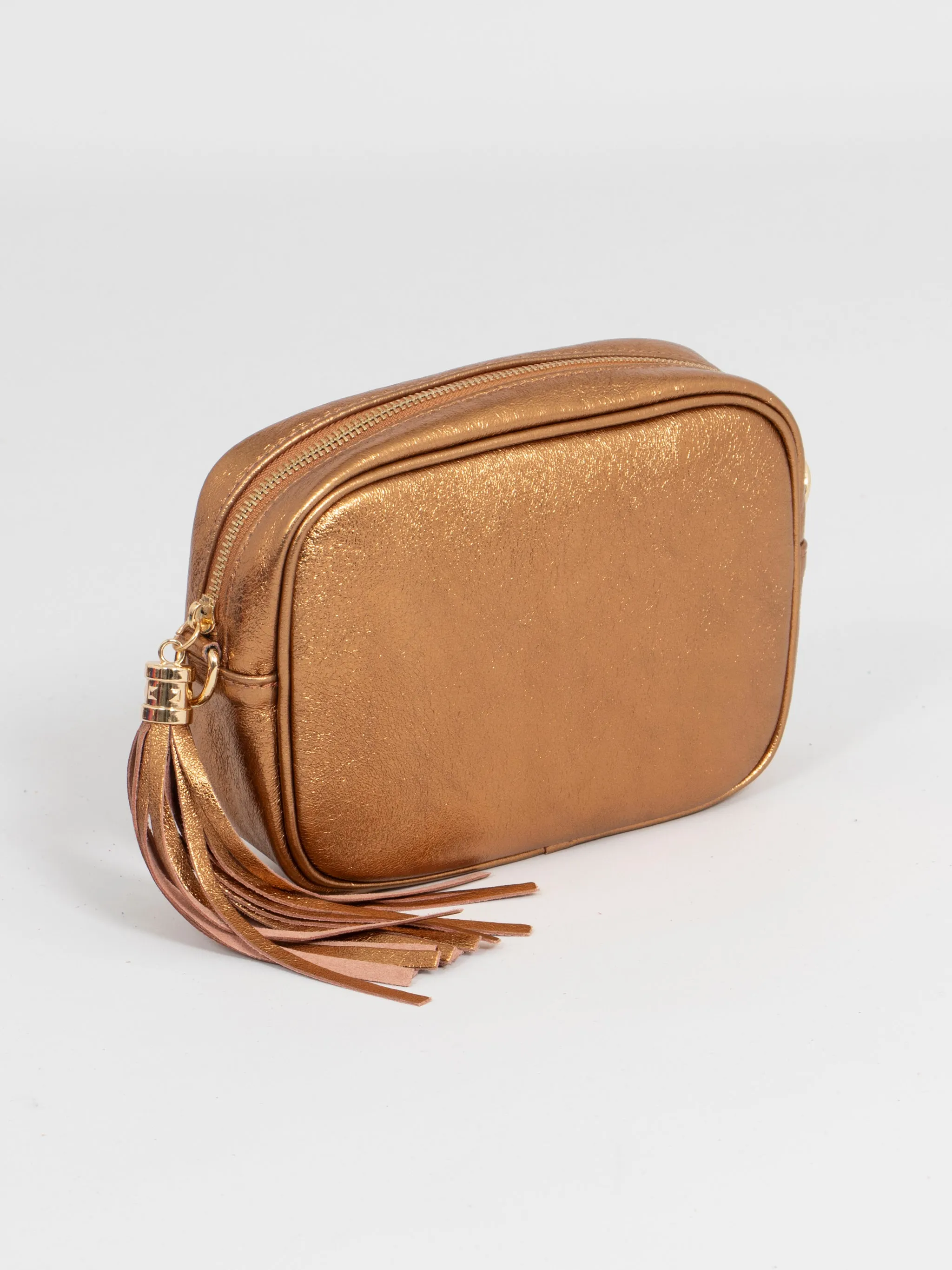 Beau Crossbody Bag - Bronze, Metallic