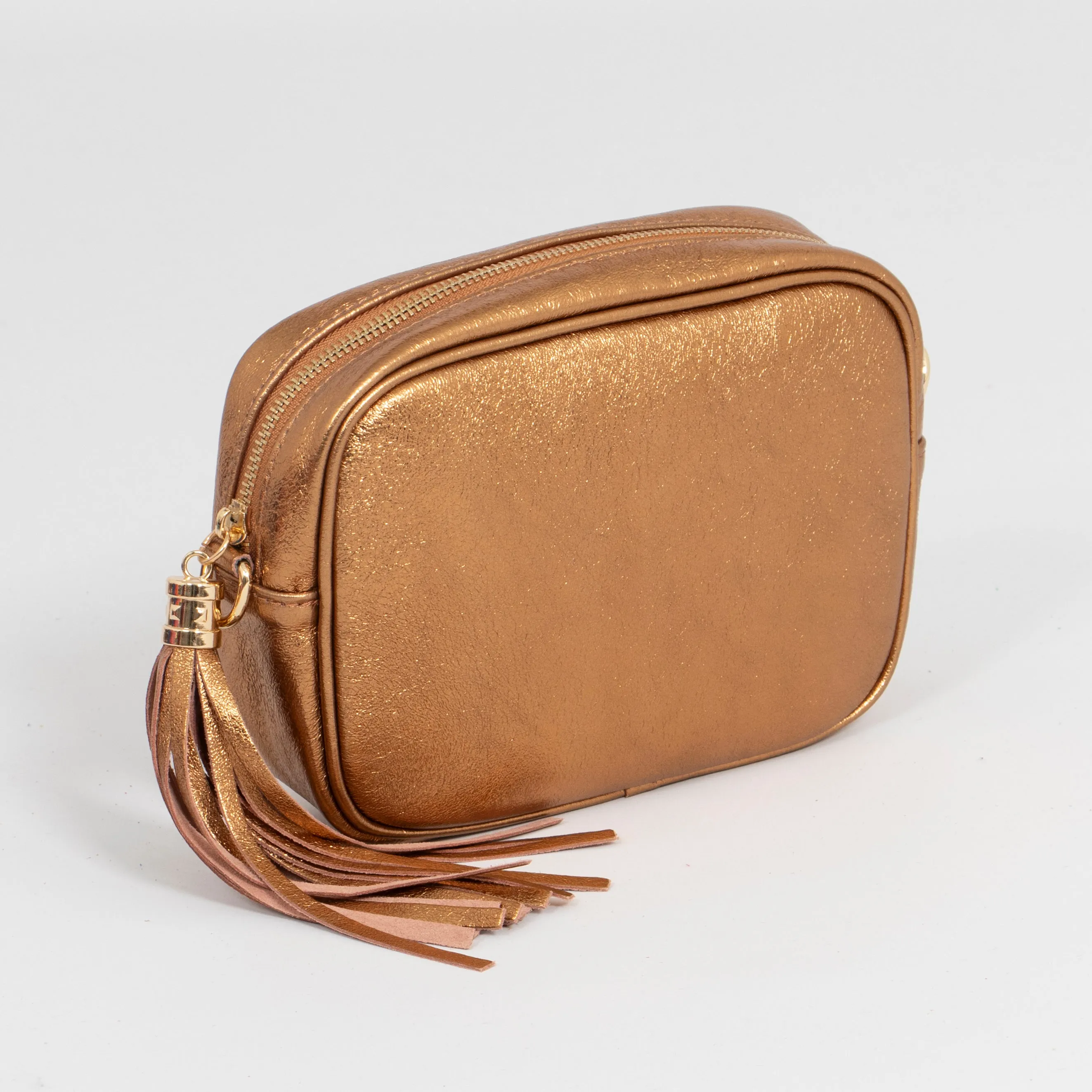 Beau Crossbody Bag - Bronze, Metallic