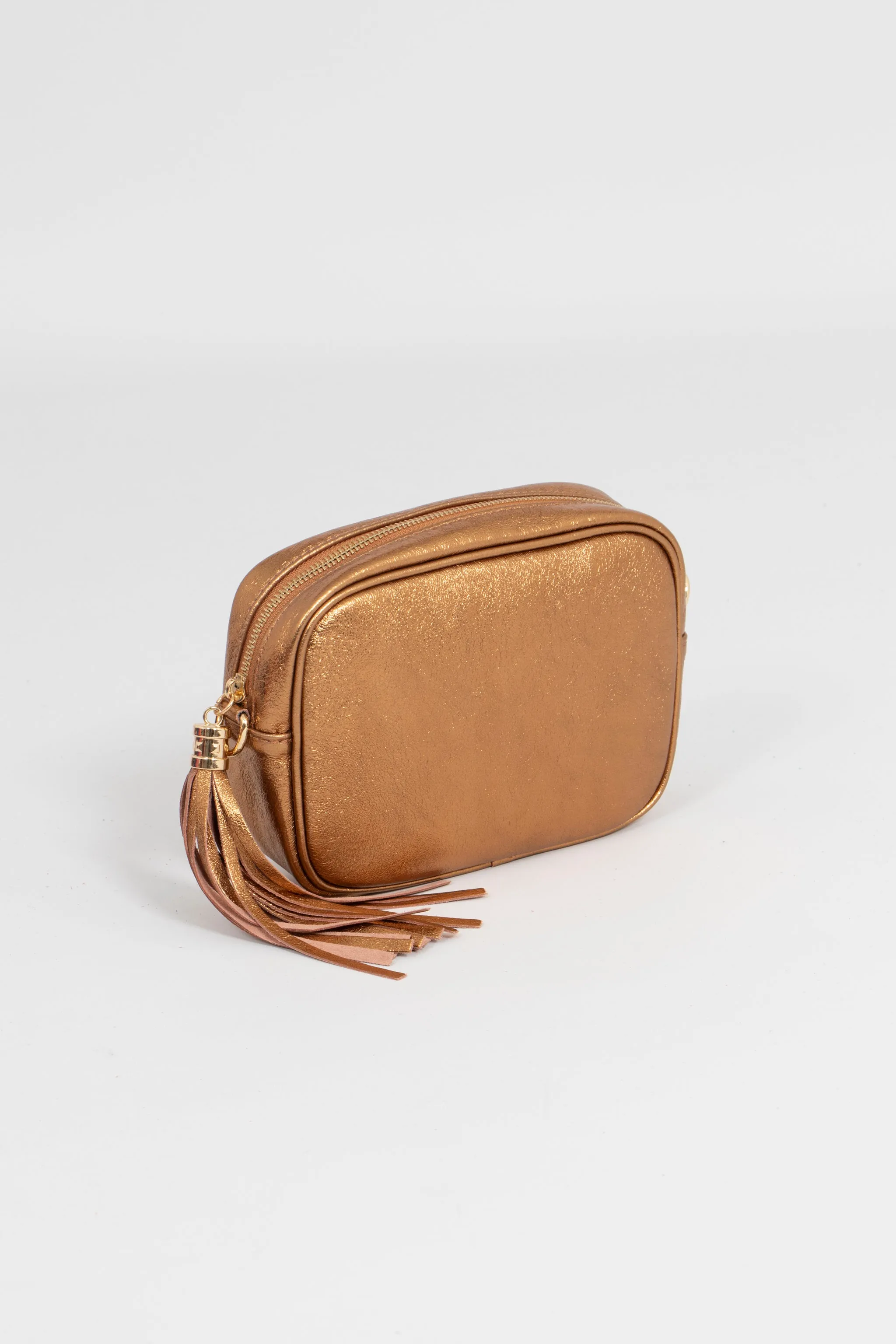 Beau Crossbody Bag - Bronze, Metallic