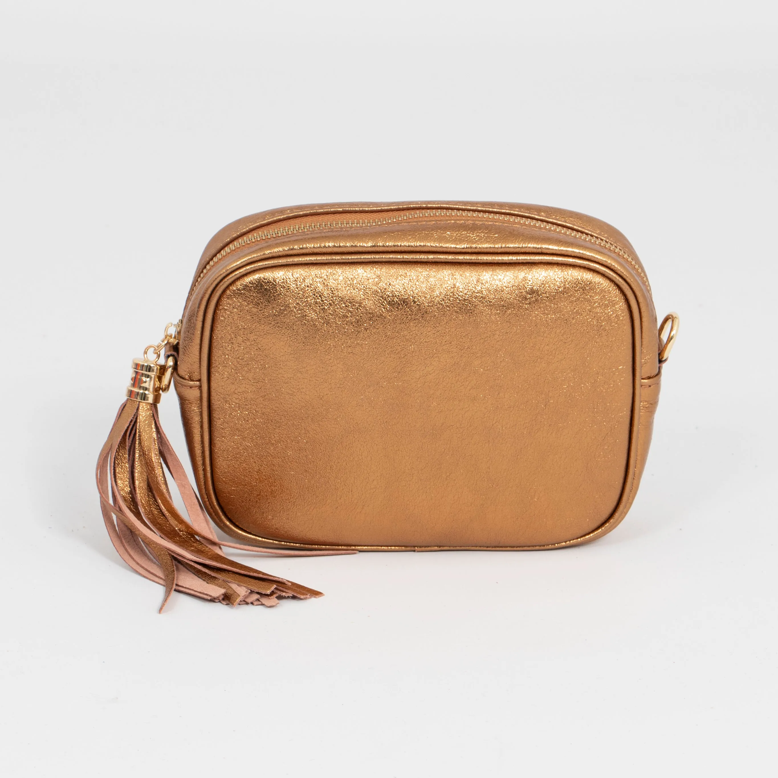 Beau Crossbody Bag - Bronze, Metallic