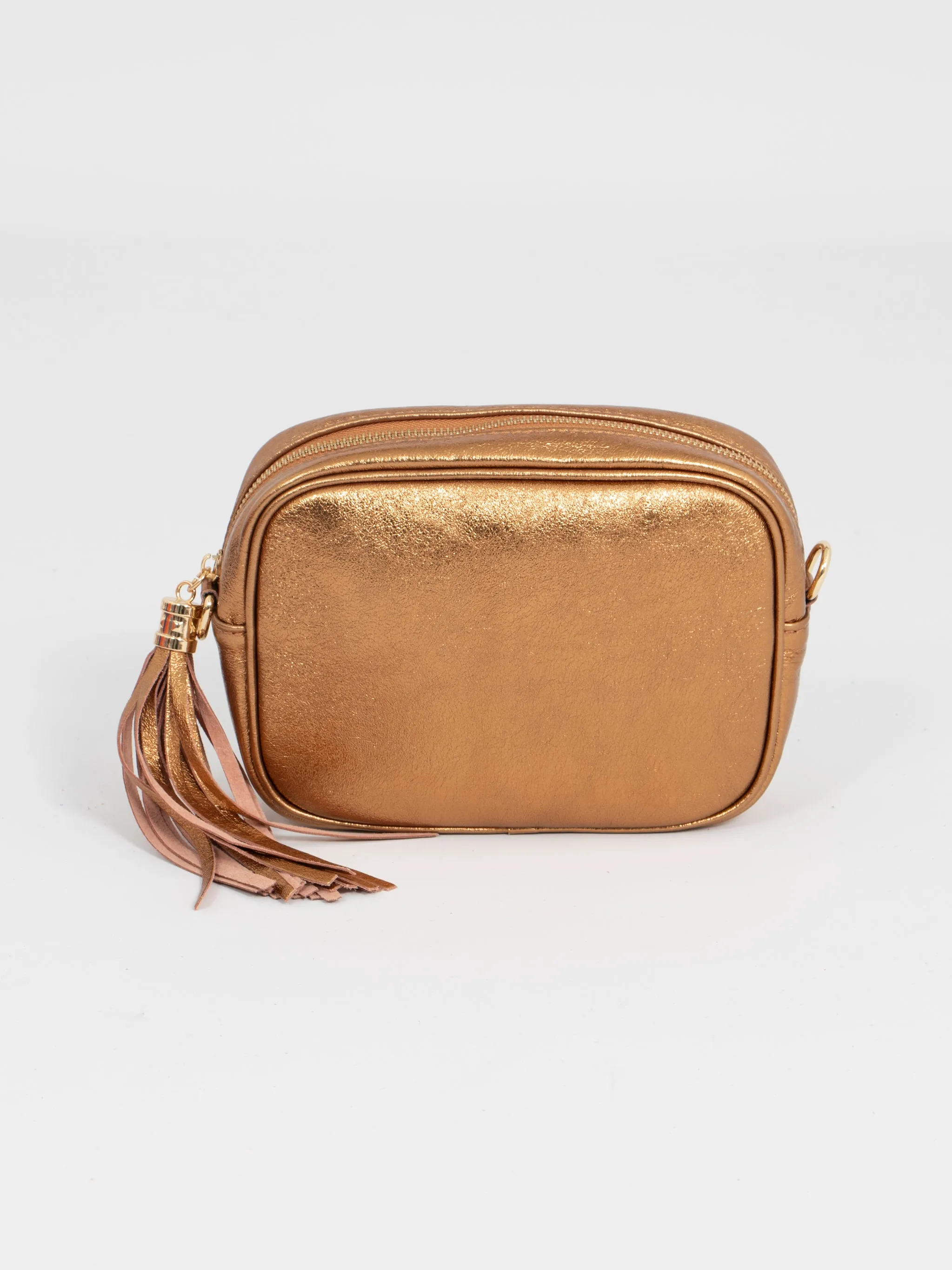 Beau Crossbody Bag - Bronze, Metallic