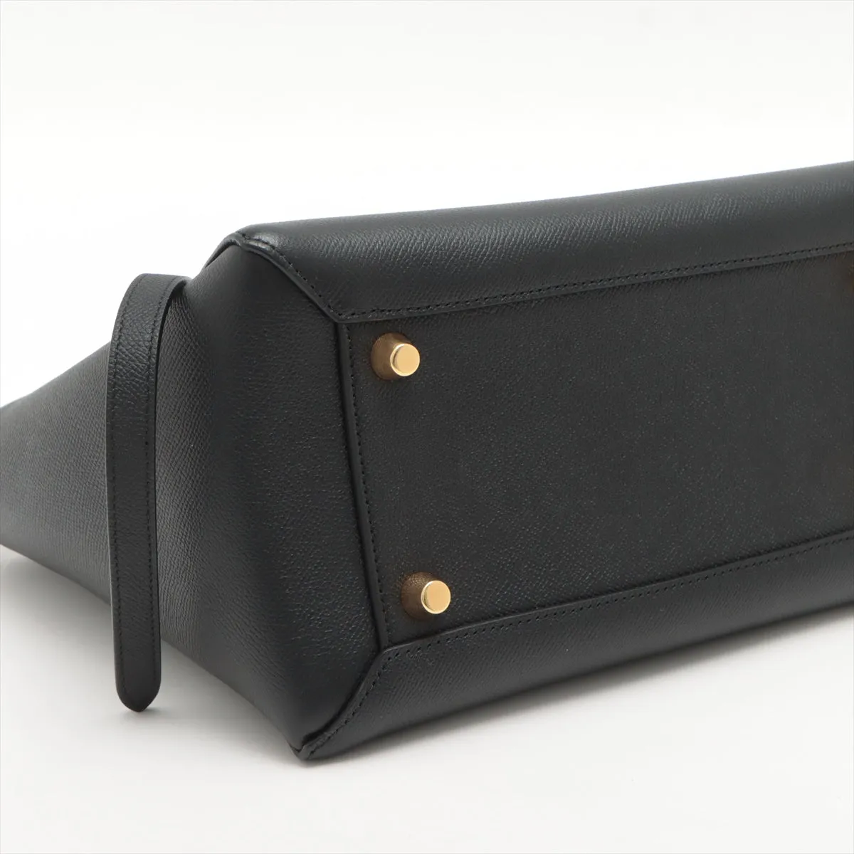 Belt Bag Mini Grained Leather Black Bag