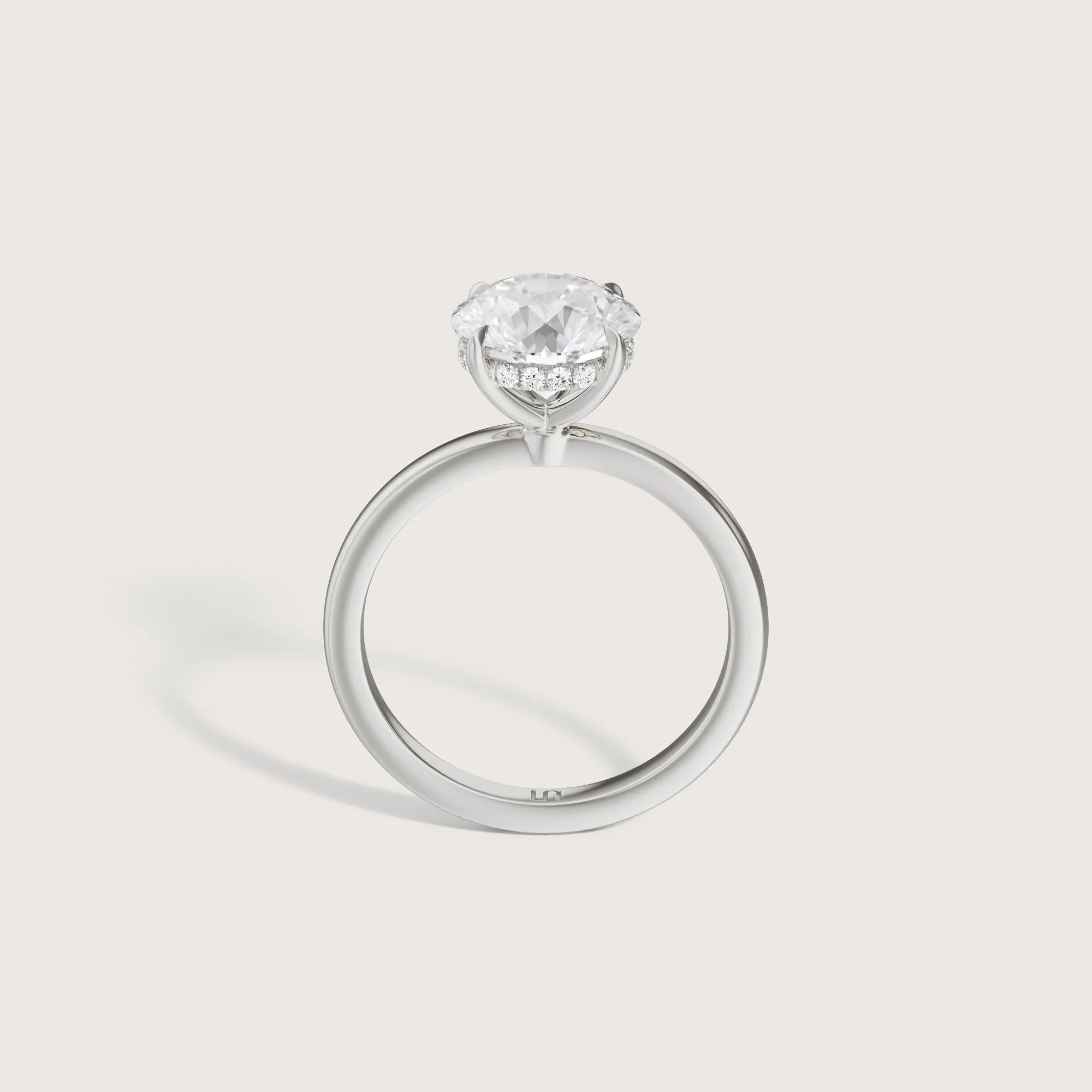 Bianca Round Solitaire - Hidden Halo