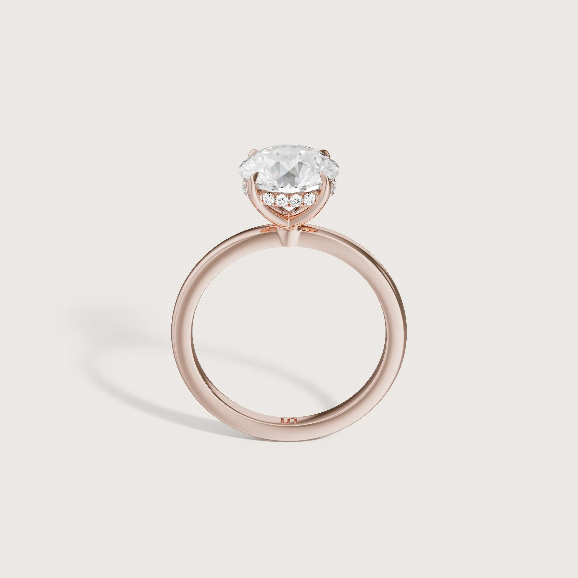 Bianca Round Solitaire - Hidden Halo
