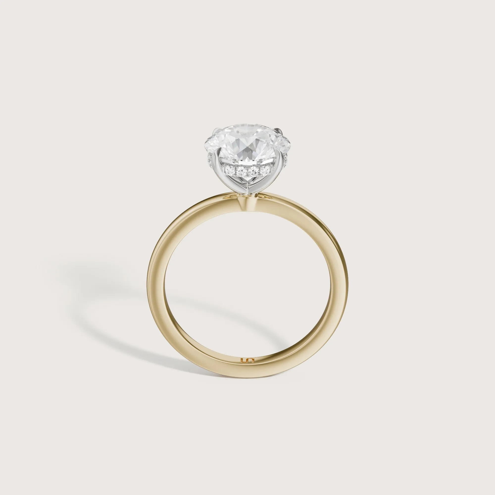 Bianca Round Solitaire - Hidden Halo