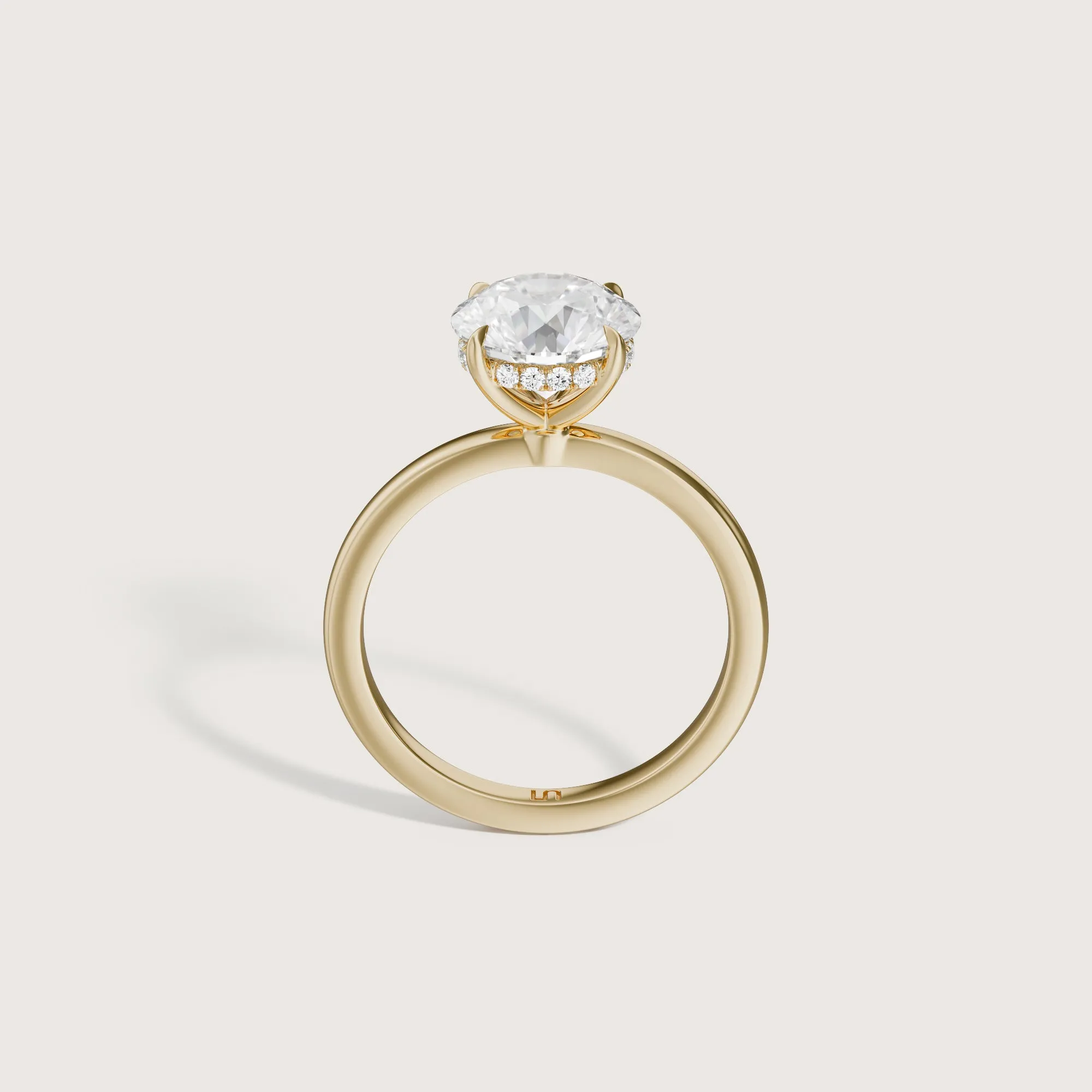 Bianca Round Solitaire - Hidden Halo