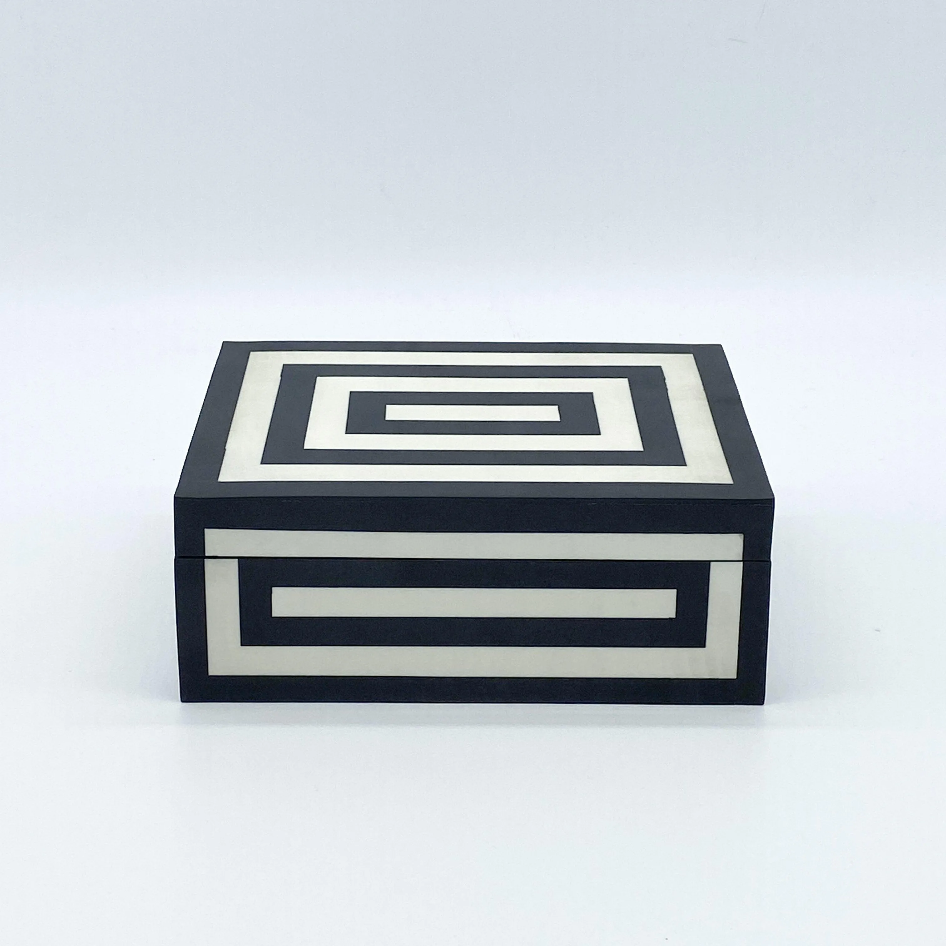 Black and White Resin Design Box | Small