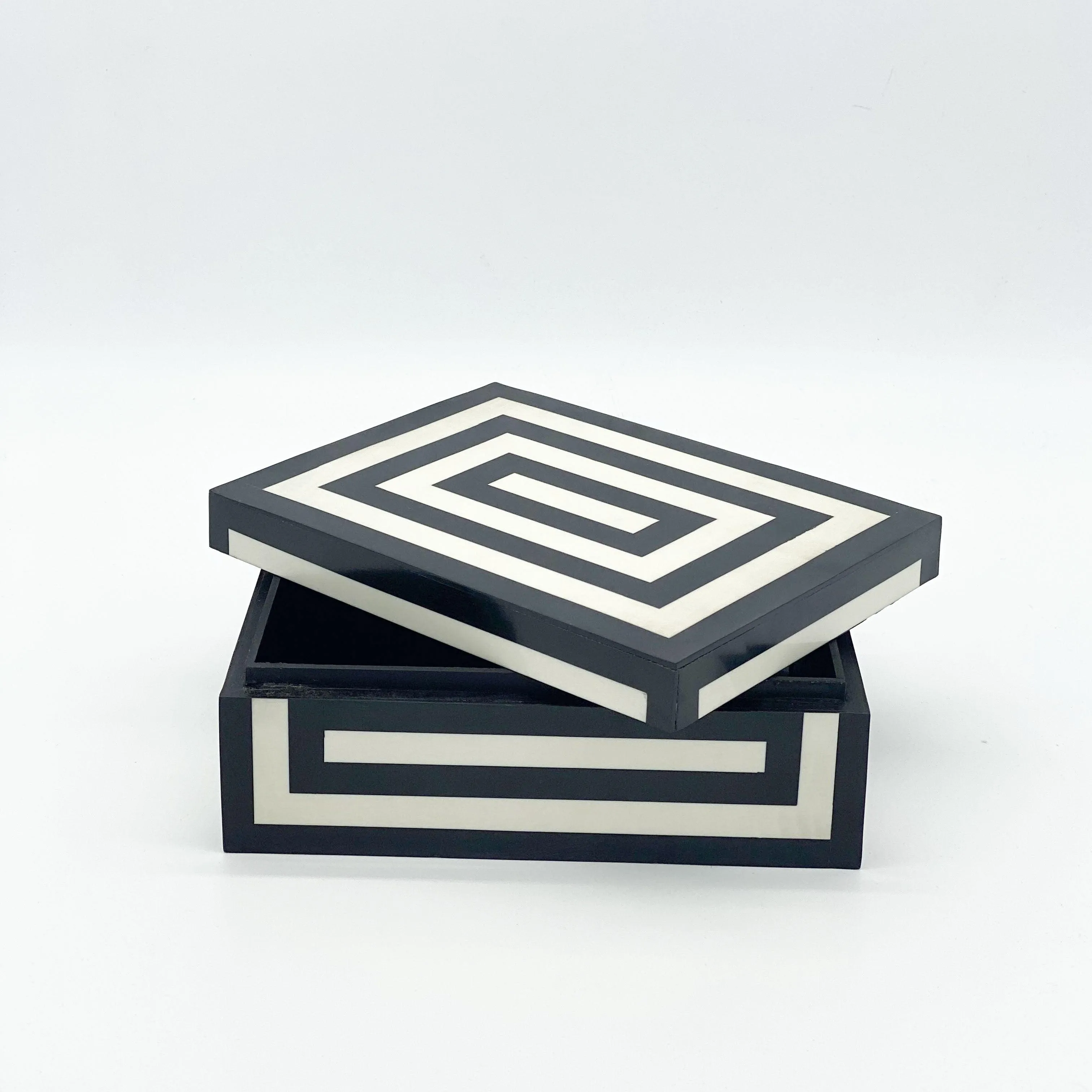 Black and White Resin Design Box | Small