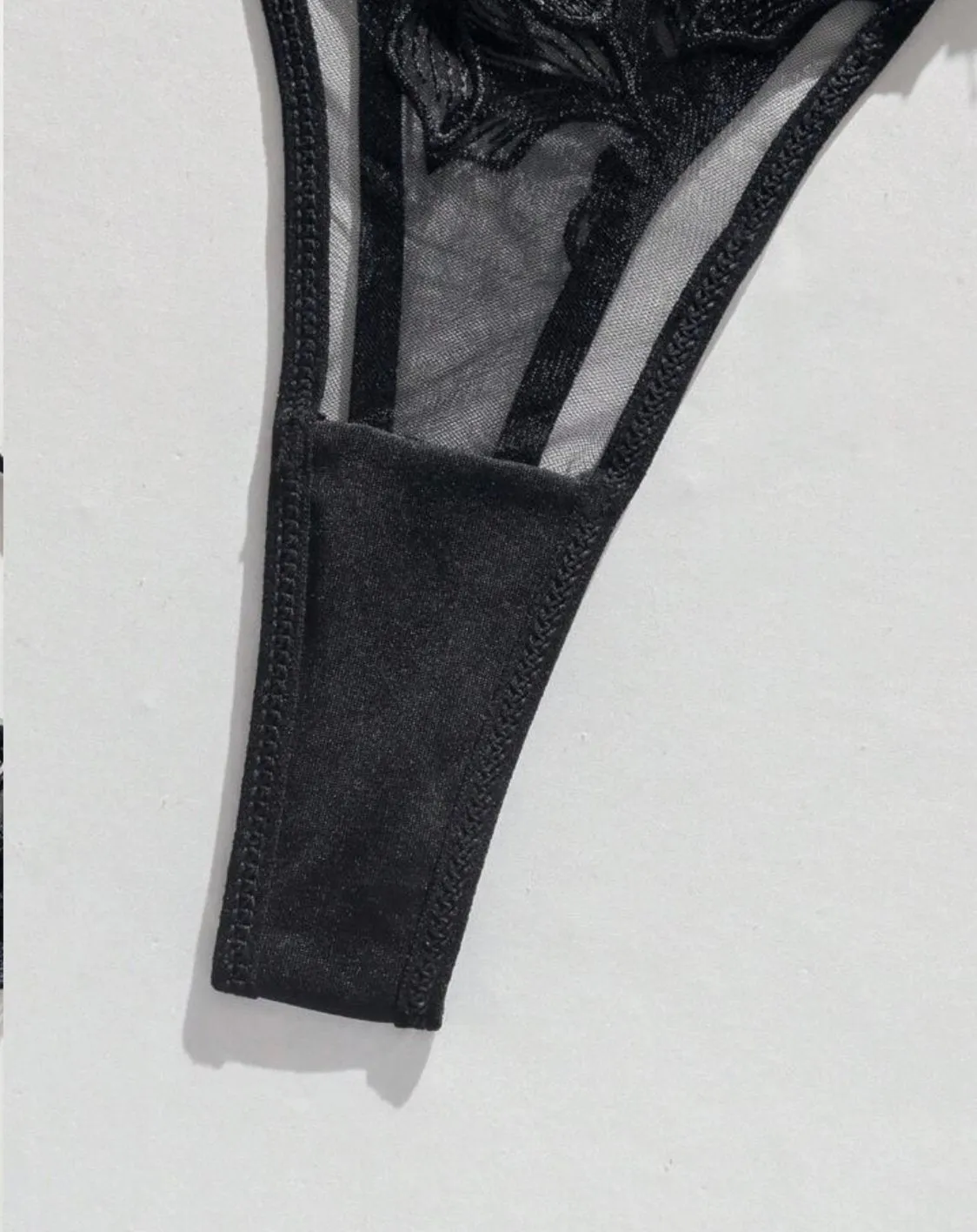 Black Lingerie Set Sexy Embroidery