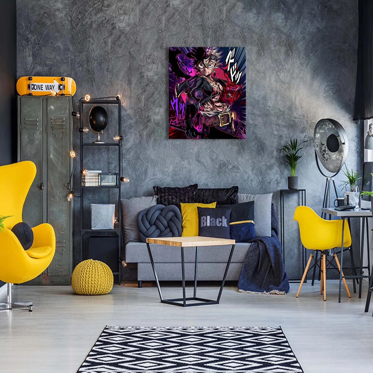 Black Magic Knight Canvas Wall Art