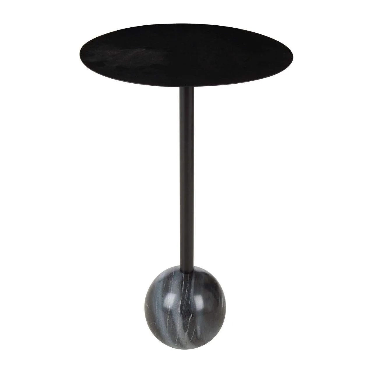 Black Marble Base Side Table