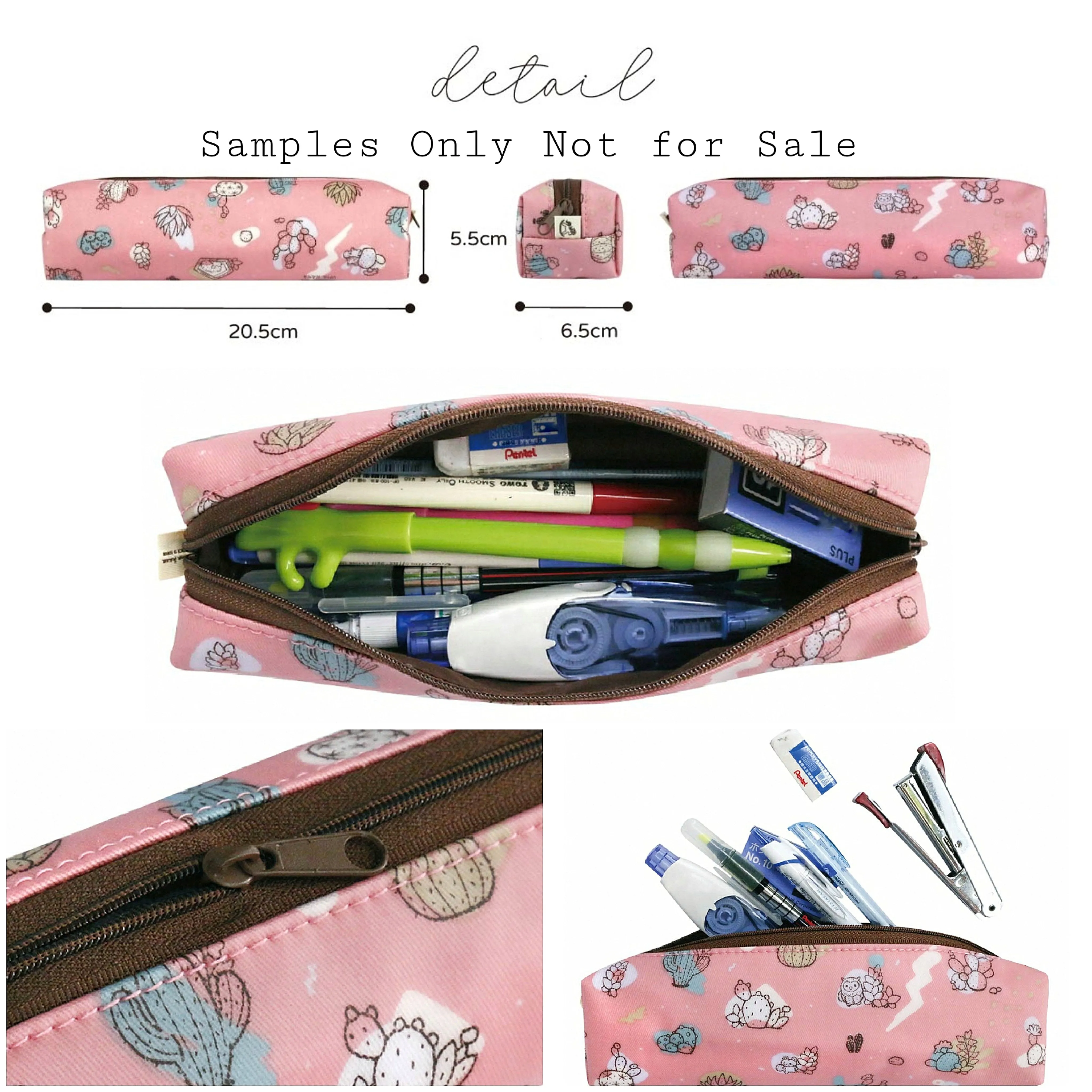 Blue Cactus Pencil Case