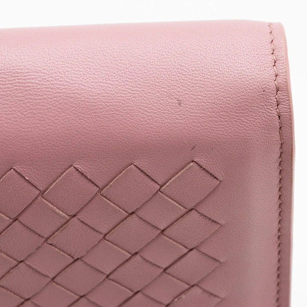 Bottega Veneta Intrecciato Leather Wallet on Chain Bag (SHF-14471)