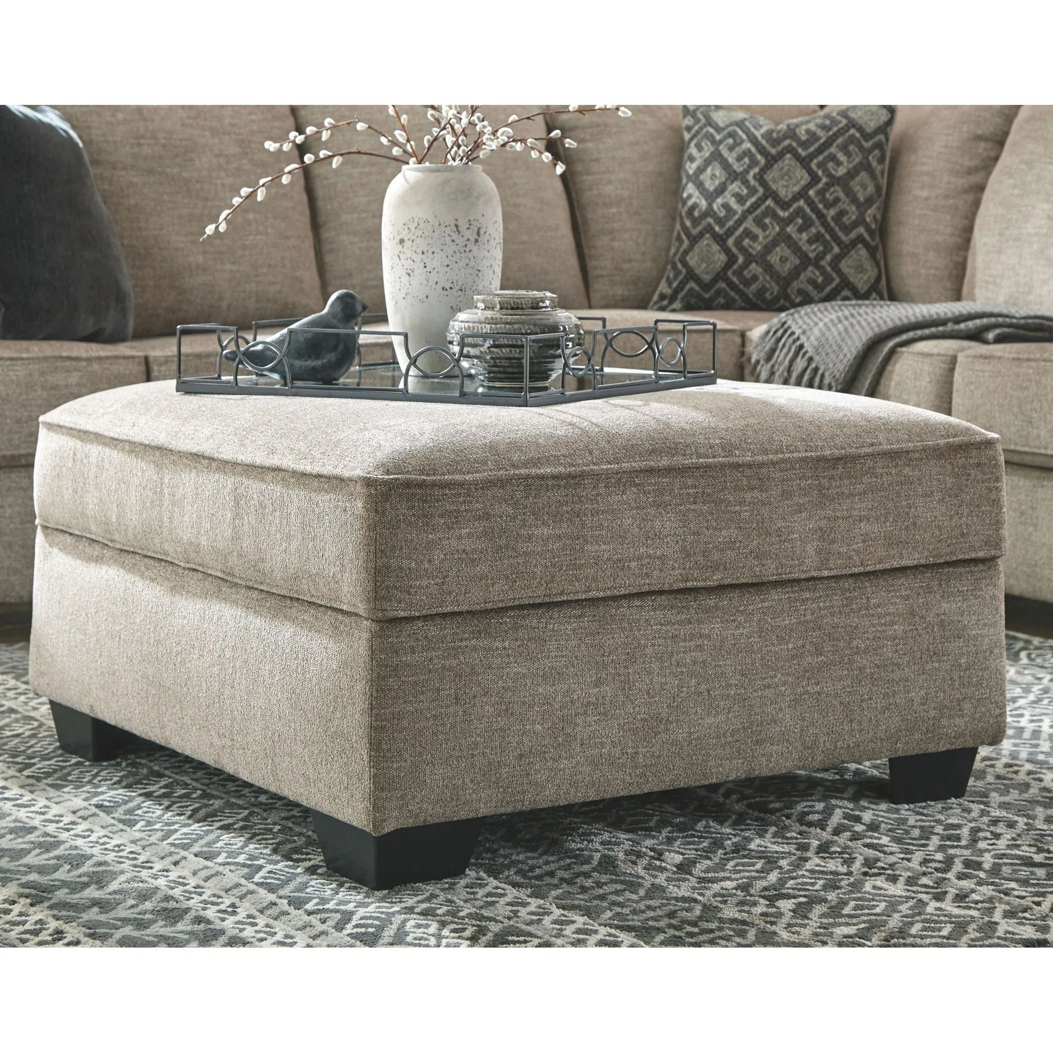 Bovarian Ottoman with Storage