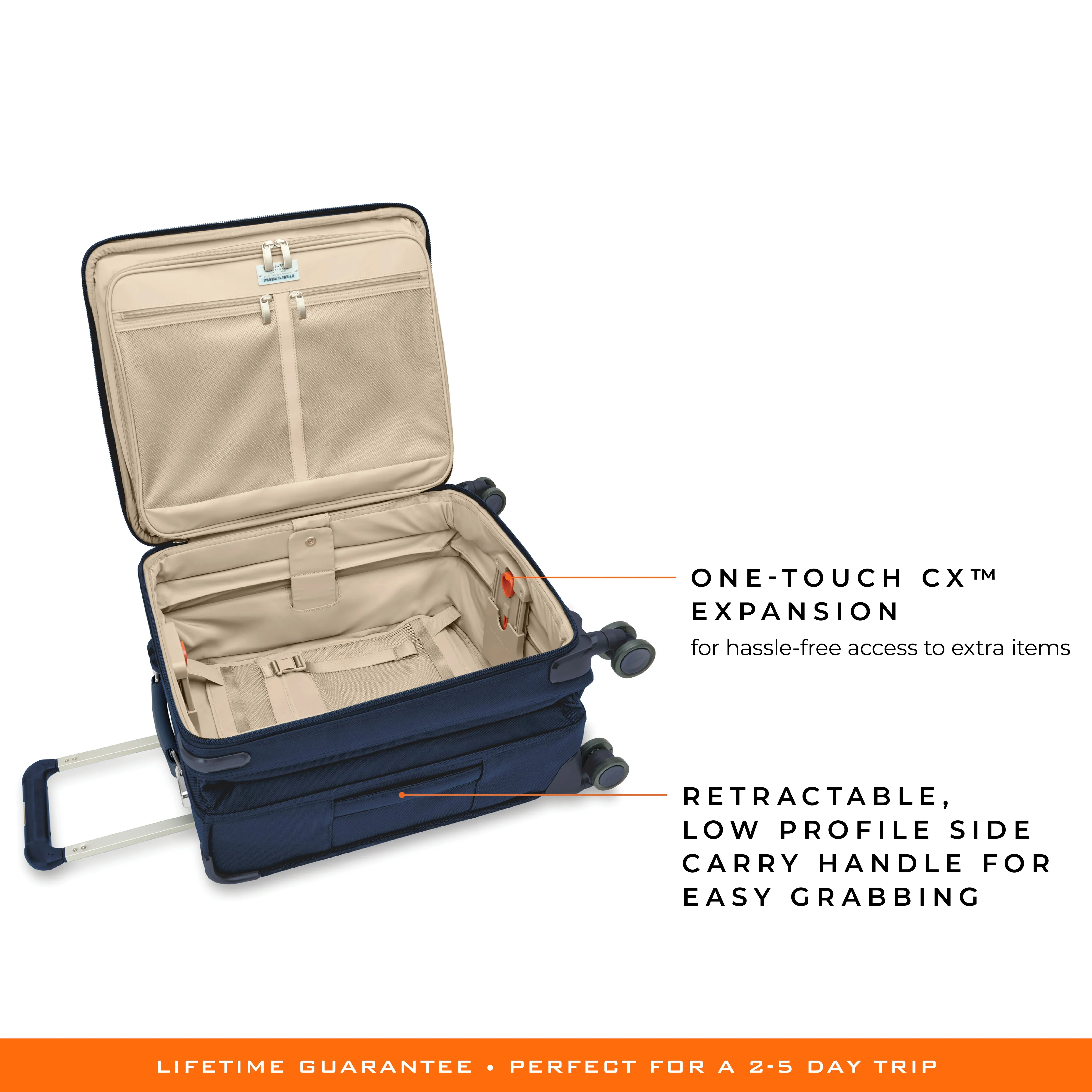 Briggs & Riley Baseline 21"  Global Carry-On Expandable Spinner - Navy