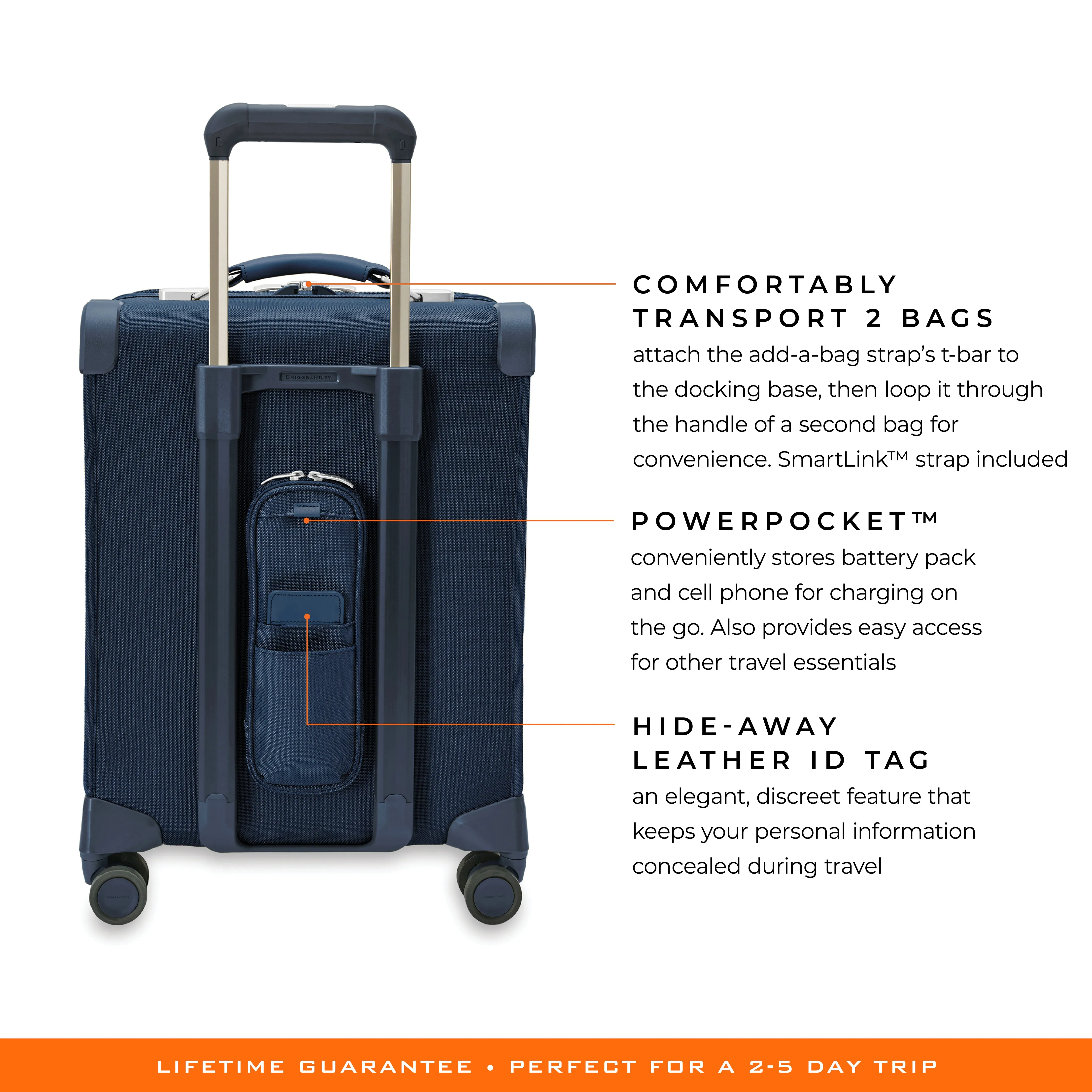 Briggs & Riley Baseline 21"  Global Carry-On Expandable Spinner - Navy