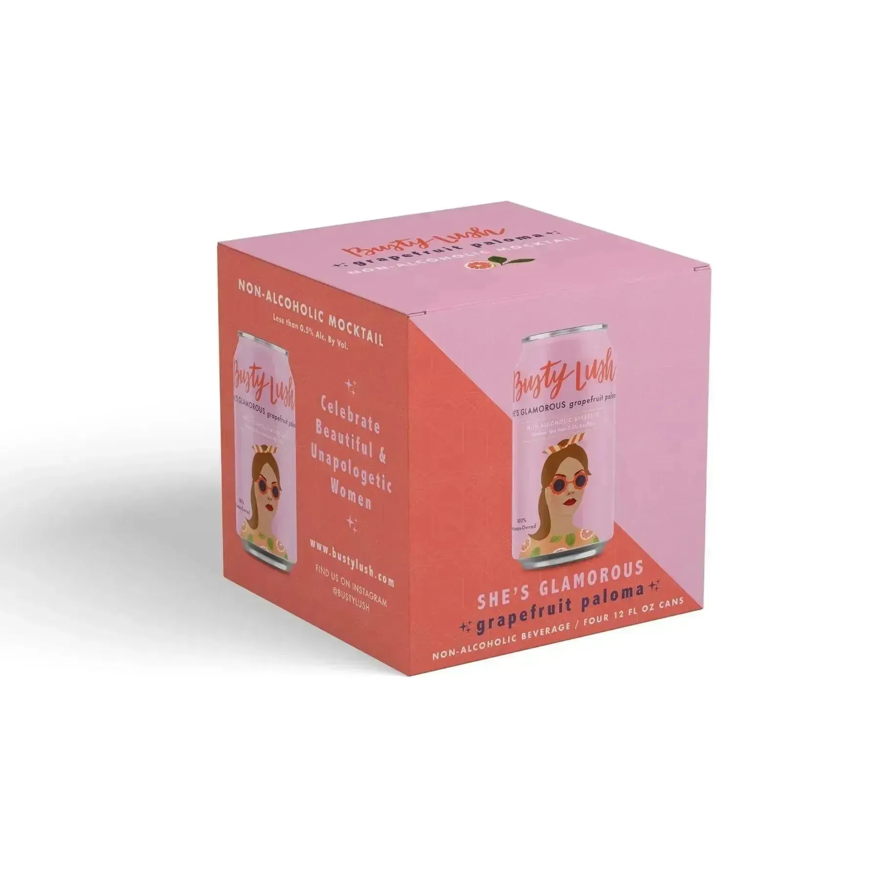Busty Lush She's Glamorous Non-Alcoholic Grapefruit Paloma