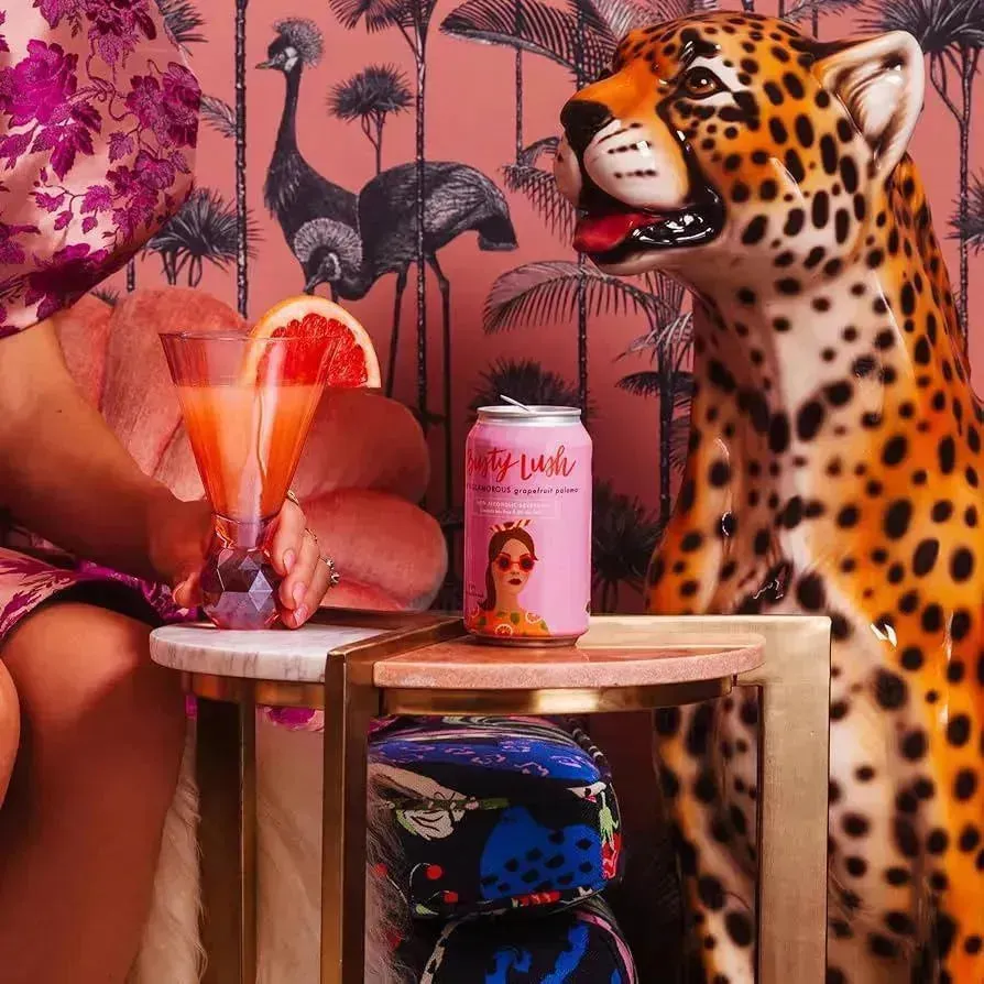Busty Lush She's Glamorous Non-Alcoholic Grapefruit Paloma