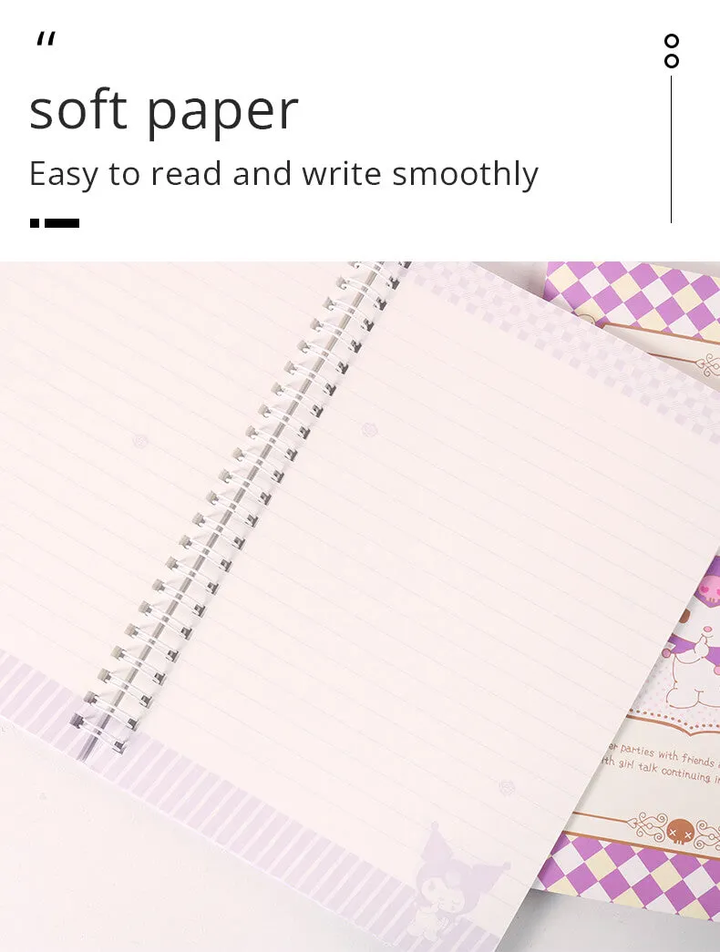 Campus Checkered Pattern Sanrio Loose-leaf Notbooks A5