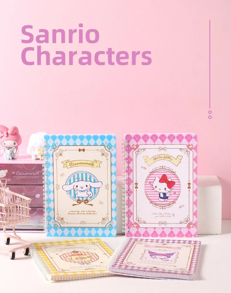 Campus Checkered Pattern Sanrio Loose-leaf Notbooks A5