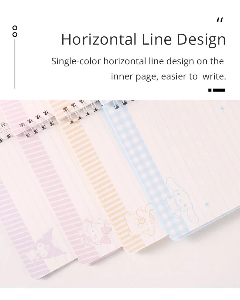 Campus Checkered Pattern Sanrio Loose-leaf Notbooks A5