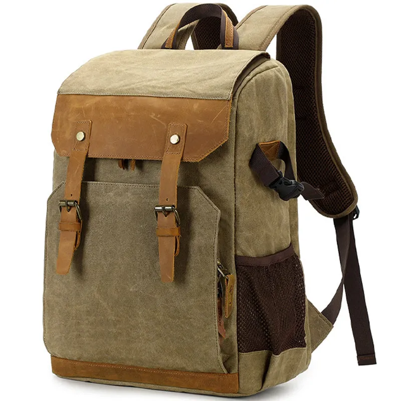 Canvas Camera Backpack Lens Storage Bag