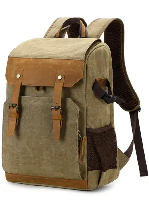 Canvas Camera Backpack Lens Storage Bag