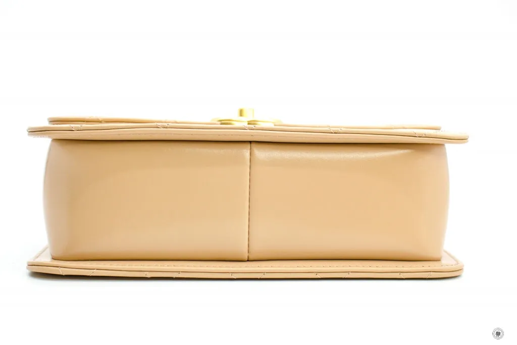 Chanel AS2649B05973 Small Flap Bag Beige   NC632 Calfskin Shoulder Bags Gbhw