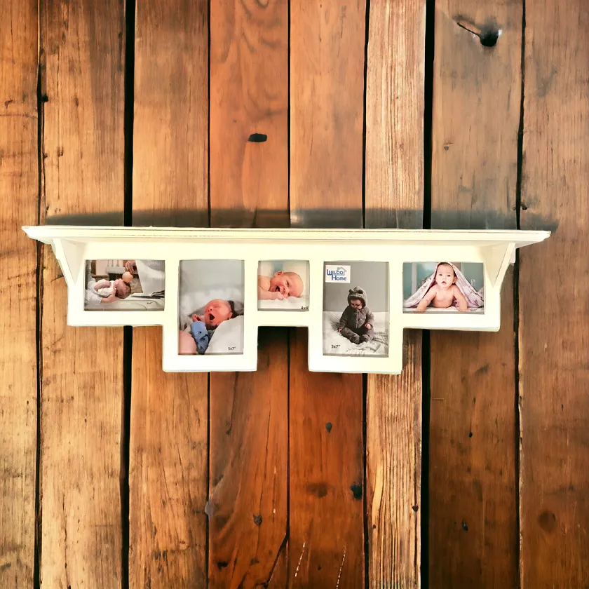 Chesapeake Collage 5 Photo Wall Frame Display Shelf