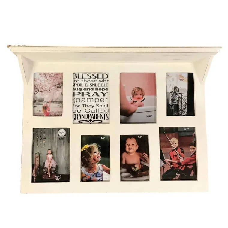 Chesapeake Collage 8 Photo Wall Frame Display Shelf
