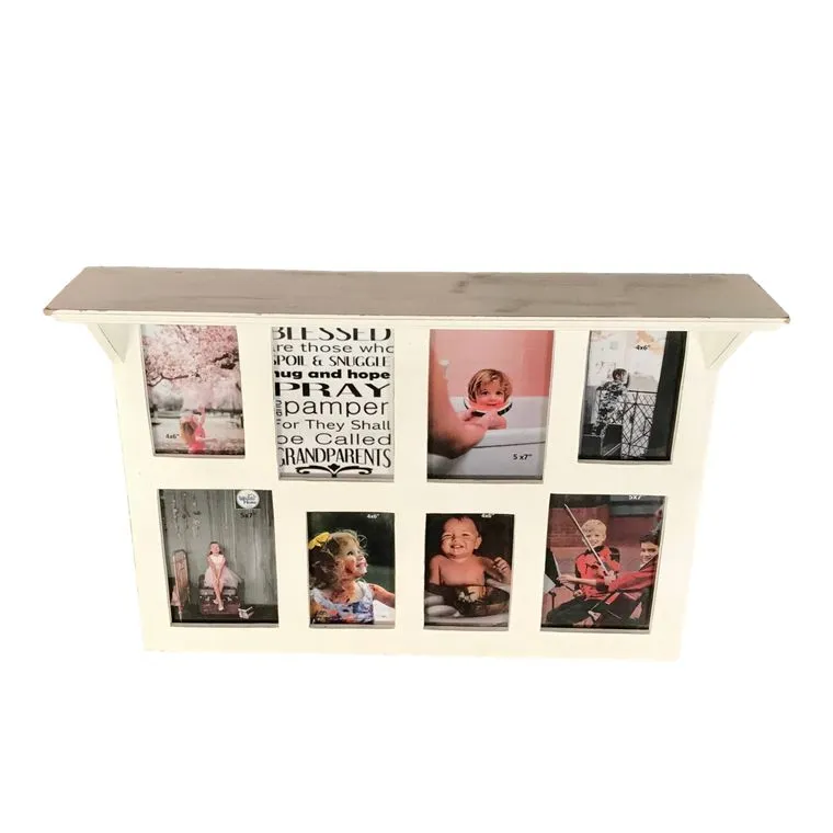 Chesapeake Collage 8 Photo Wall Frame Display Shelf