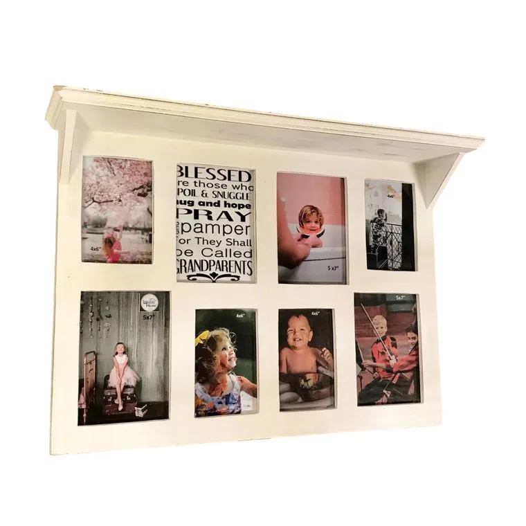 Chesapeake Collage 8 Photo Wall Frame Display Shelf