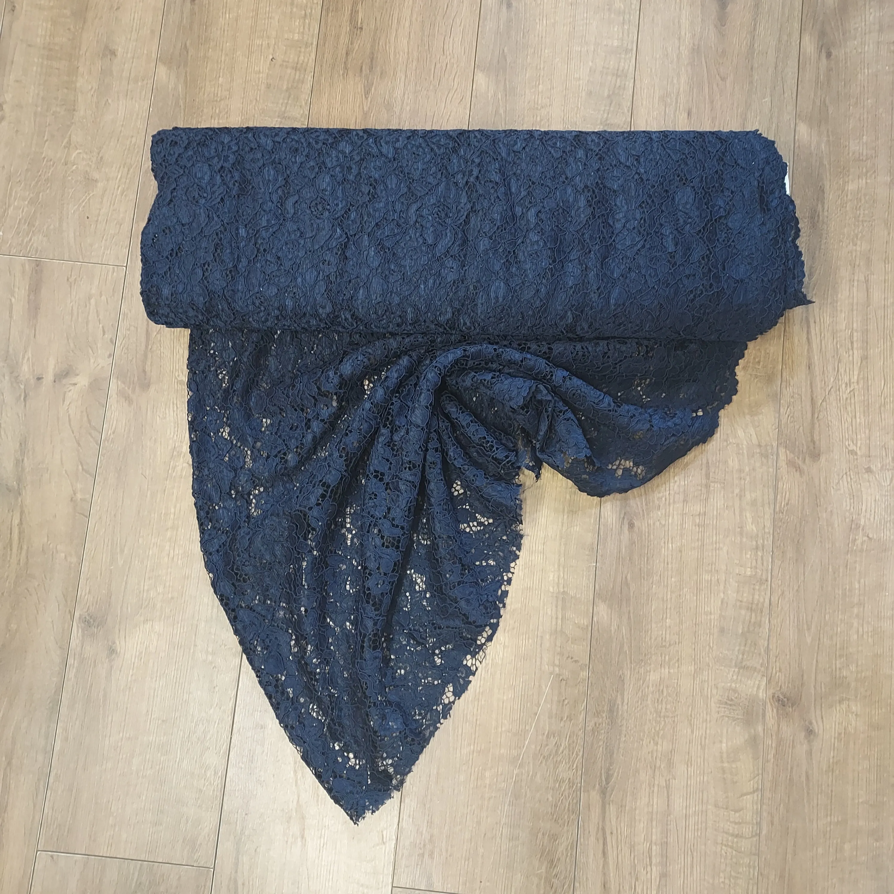 Corded Lace Polyester Fabric - Various Colours