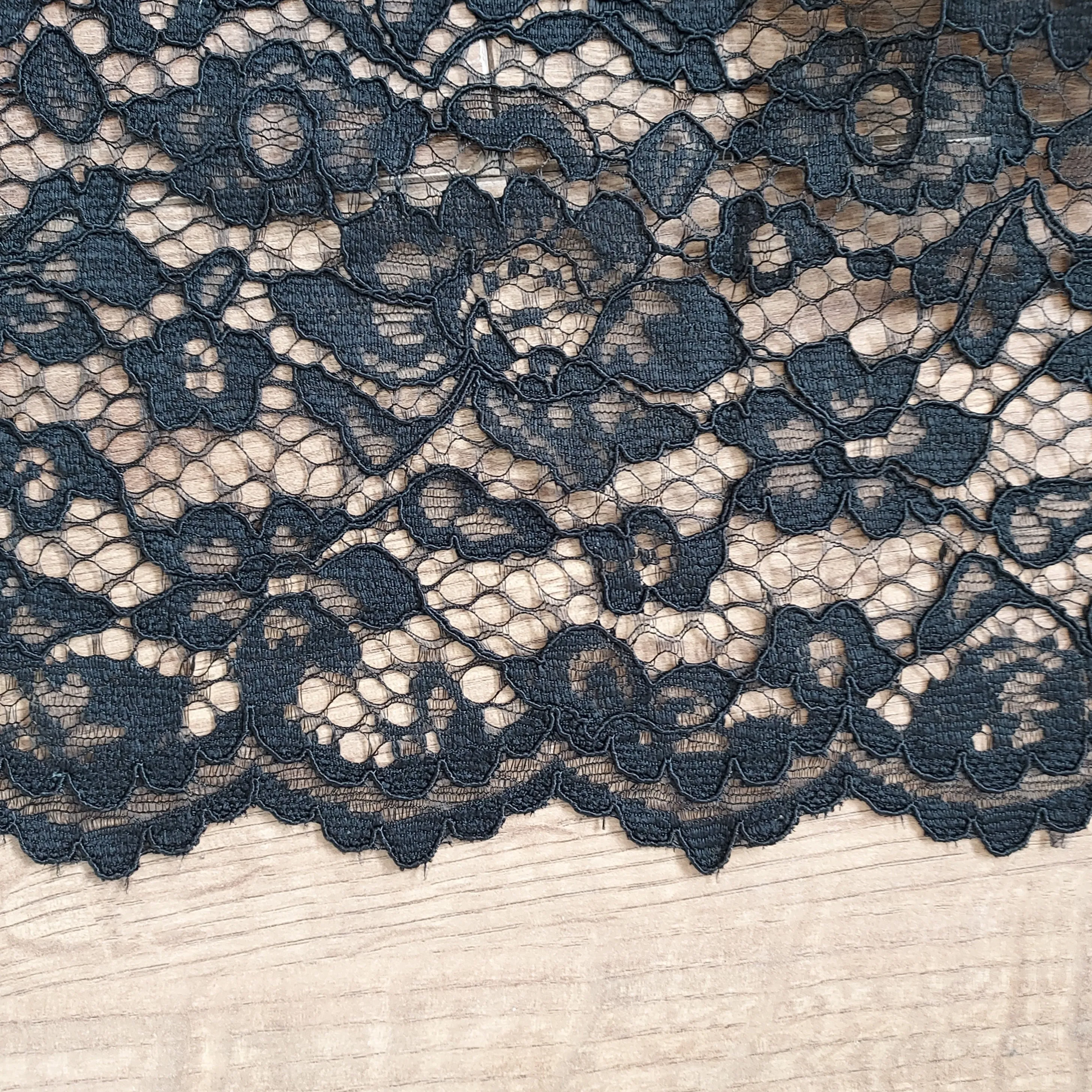 Corded Lace Polyester Fabric - Various Colours