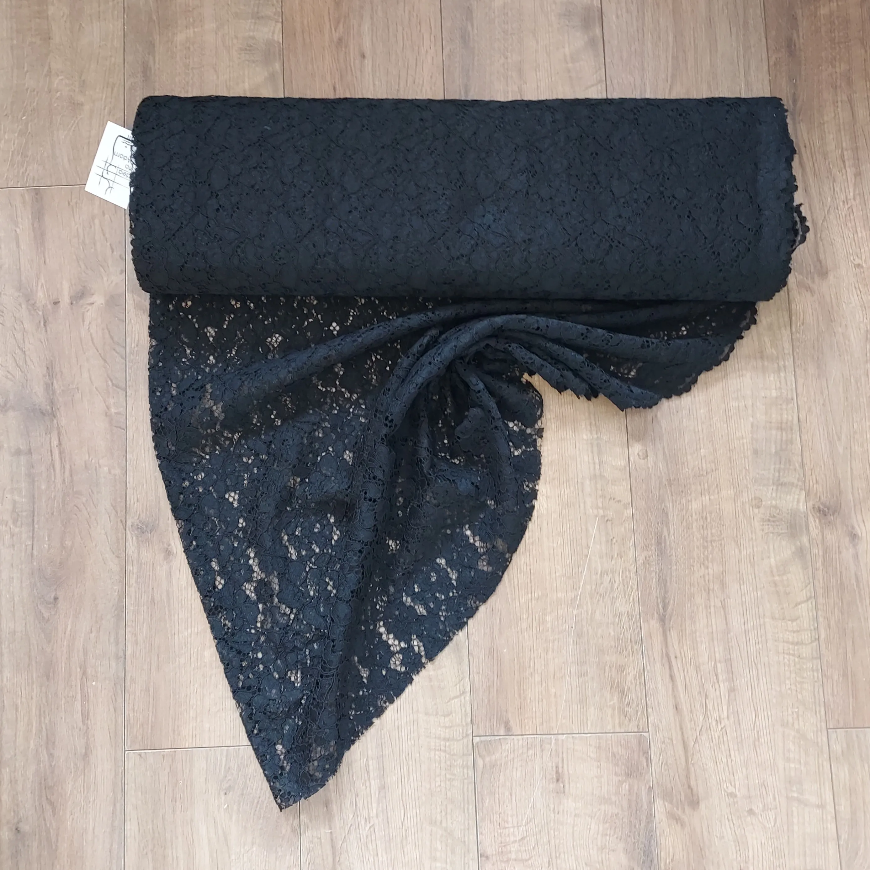 Corded Lace Polyester Fabric - Various Colours