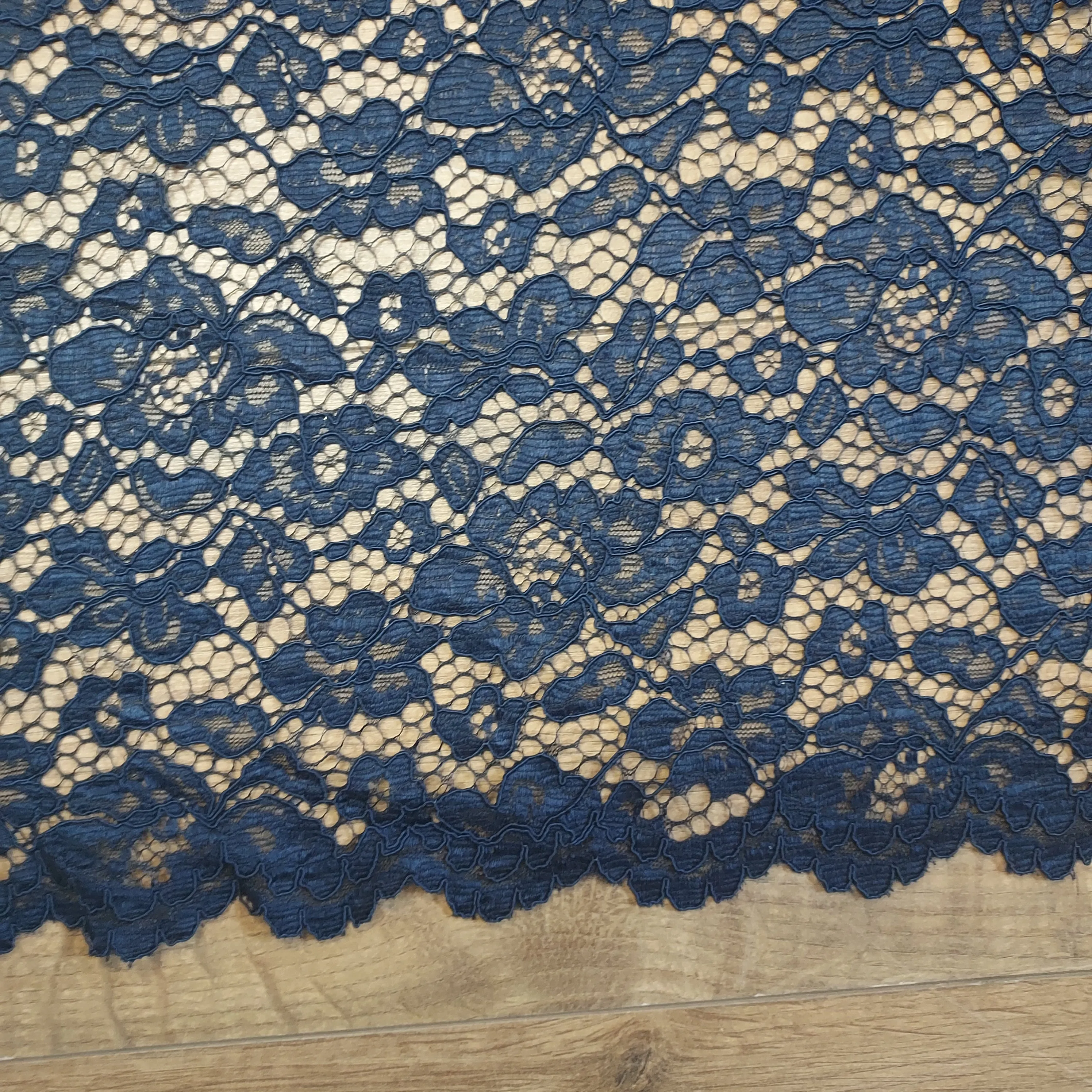 Corded Lace Polyester Fabric - Various Colours