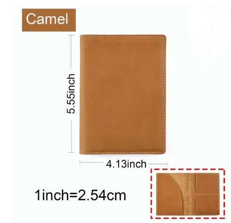 Cowhide Vintage Passport Holder