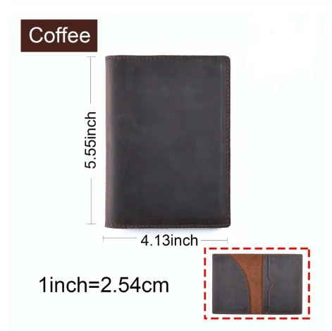 Cowhide Vintage Passport Holder