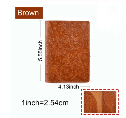 Cowhide Vintage Passport Holder