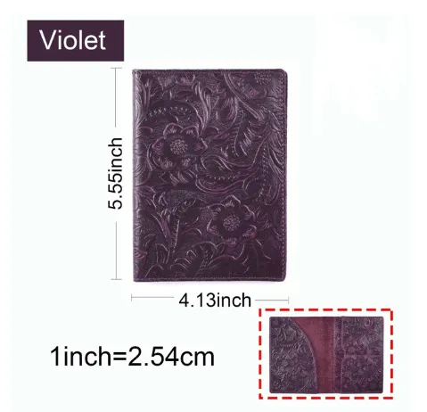 Cowhide Vintage Passport Holder