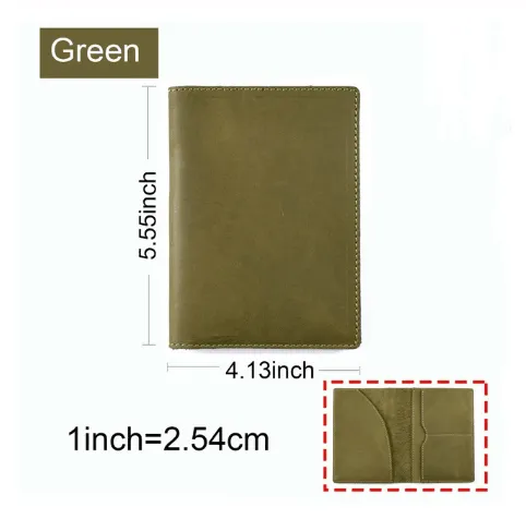 Cowhide Vintage Passport Holder