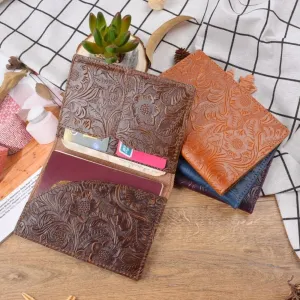 Cowhide Vintage Passport Holder